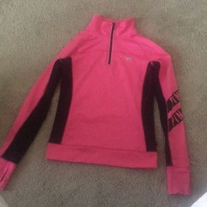 Pink half zip jacket